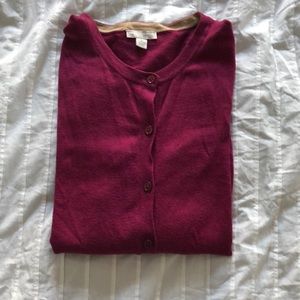 Gap Burgundy Cardigan